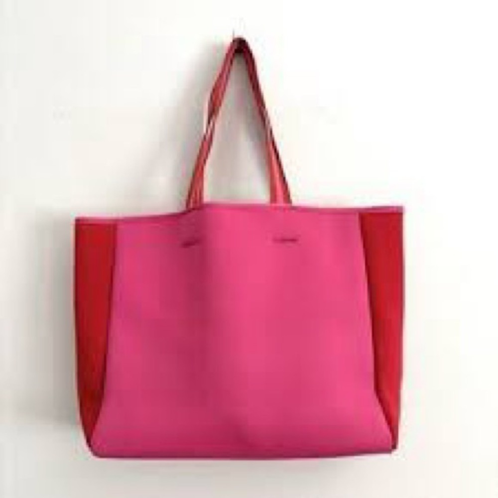 SUMMERSALT Neoprene Pink & Red Beach Pool Bag Tote